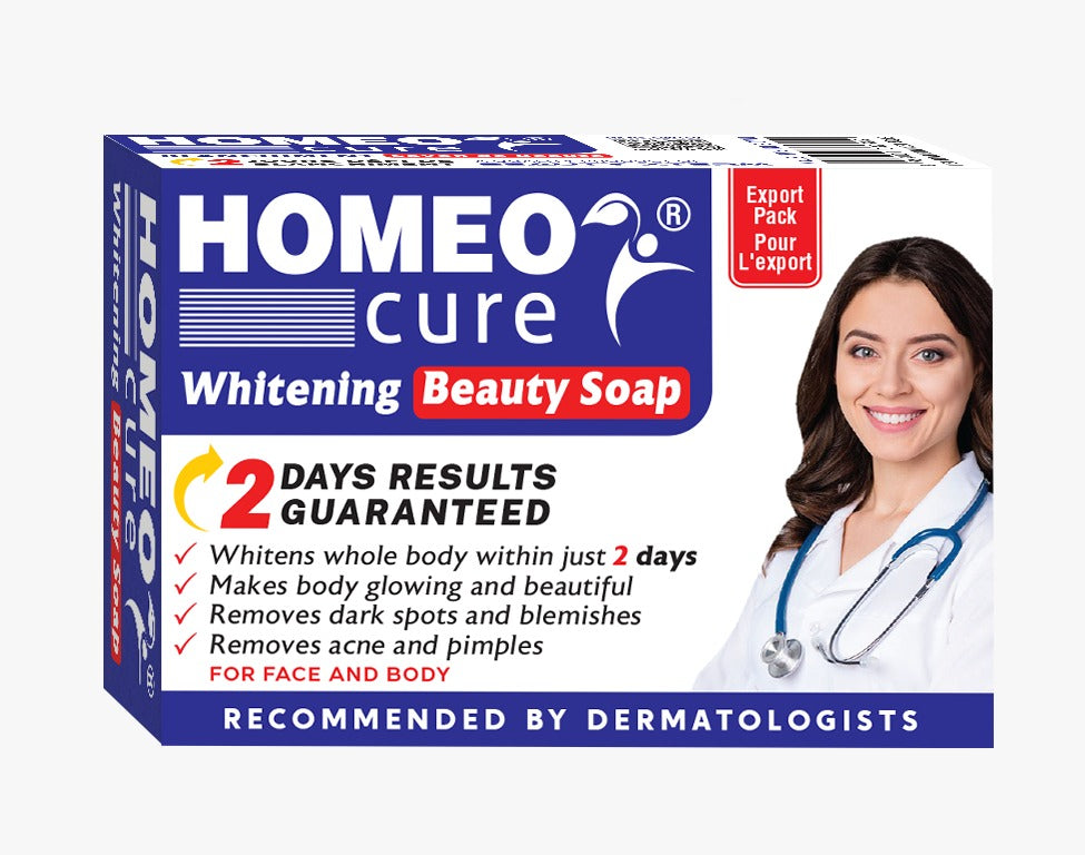 Homeo Cure Whitening Beauty Soap for Glowing Skin Natural Ingredients Body Care Product
