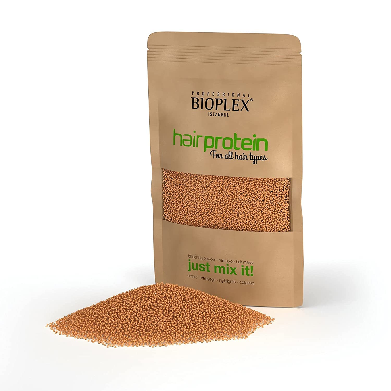 100g Bioplex Hair Protein Treatment No Damaged Hair For Bleaching and Colouring Golden Protein Balls - Create Beautiful Blonde Hair