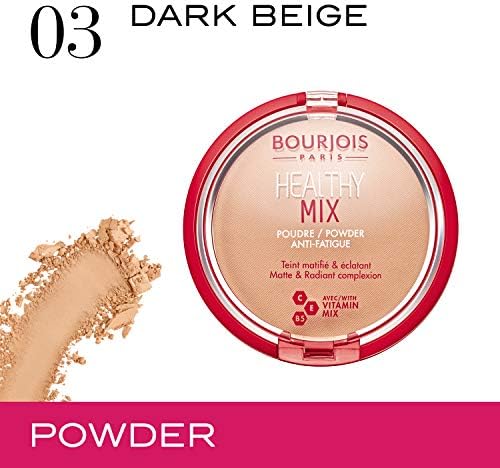Bourjois Healthy Mix Clean & Vegan Powder, 03, Rose Beige, 10g