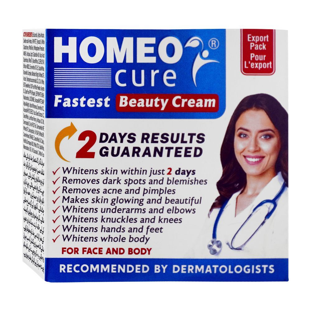 Homeo Cure Beauty Cream Highly Concentrated Fastest 2 Days Results Guaranteed