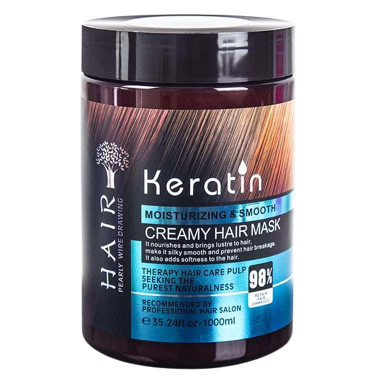 Keratin Nutrition Moisturizing & Smooth Shampoo + Hair Serum + Creamy Mask