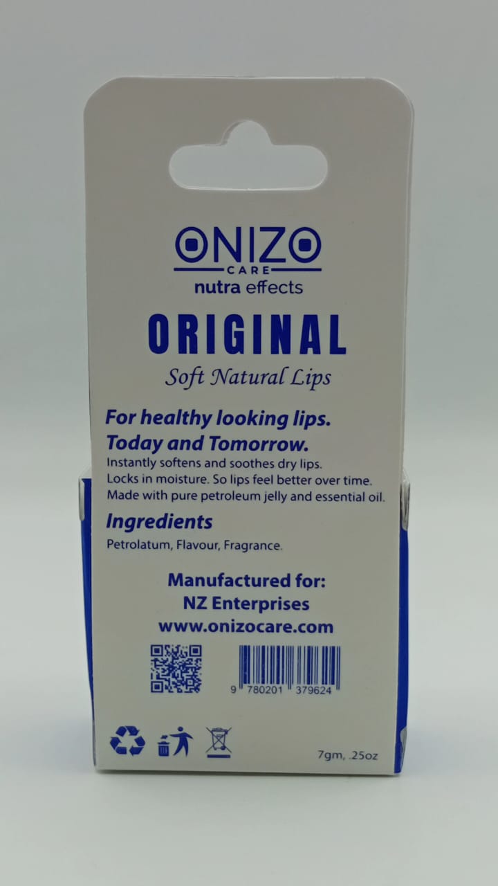 ONIZO CARE - NUTRA EFFECTS 12H MOISTURE LIP BUTTER CREAM (LIP BALM ORIGINAL - 7GMS)